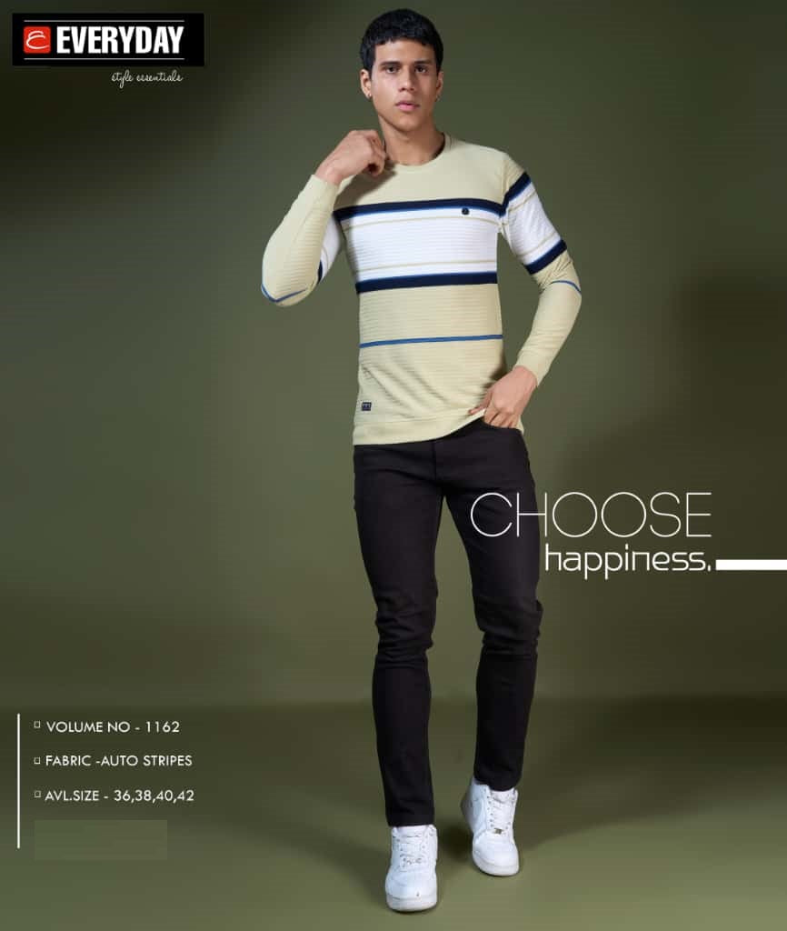 Vol 1162 Everyday Knit Mens Tshirts Manufacturer Ahmedabad