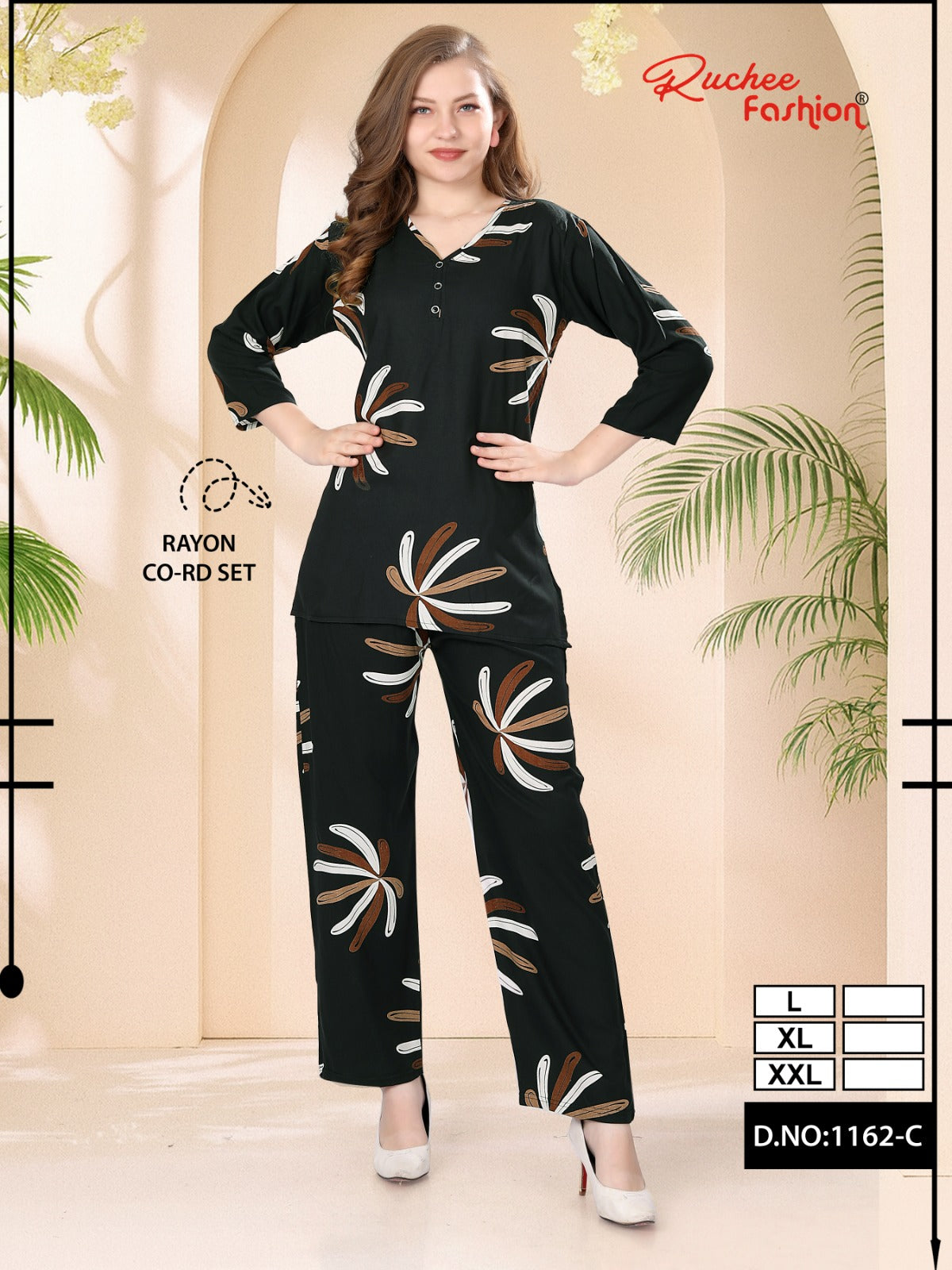 Vol 1162 Ruchee Fashion Rayon Co Ord Set Manufacturer Ahmedabad