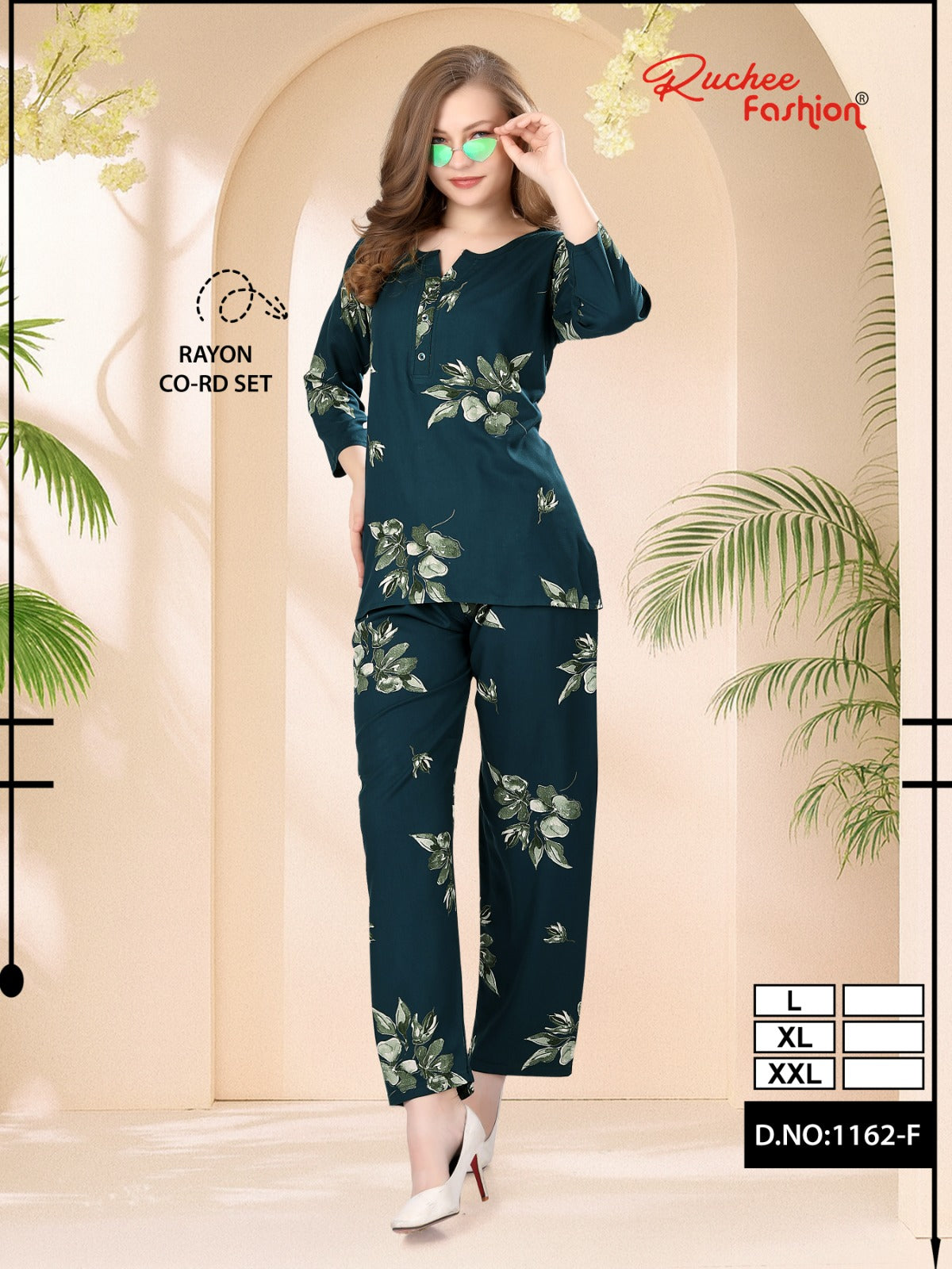 Vol 1162 Ruchee Fashion Rayon Co Ord Set Manufacturer Ahmedabad