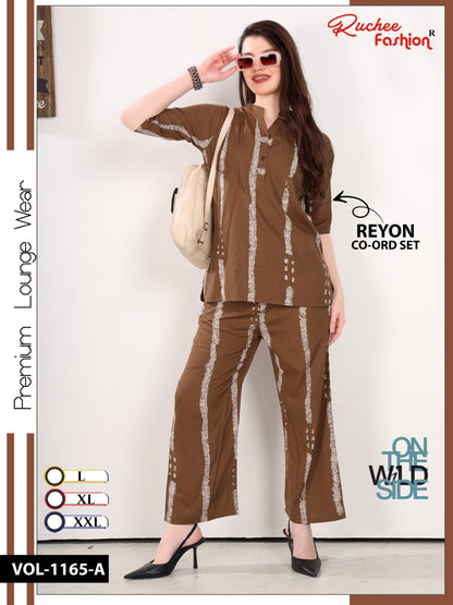 Vol 1165 Ruchee Fashion Rayon Co Ord Set Manufacturer Ahmedabad