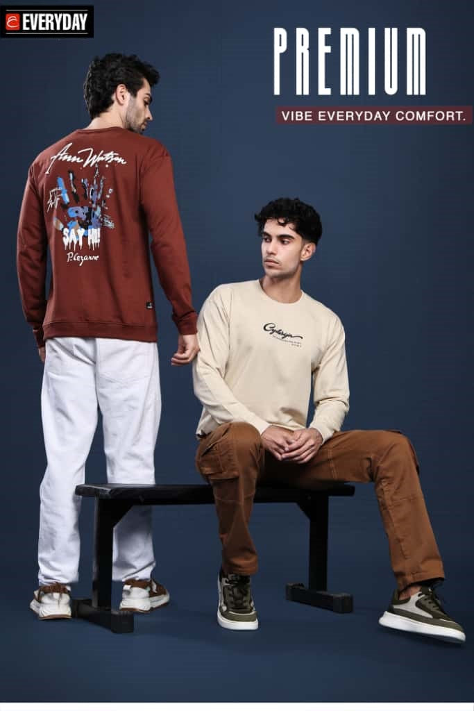Vol 1166 Full Sleeves Everyday Cotton Looper Mens Tshirts Wholesale Price