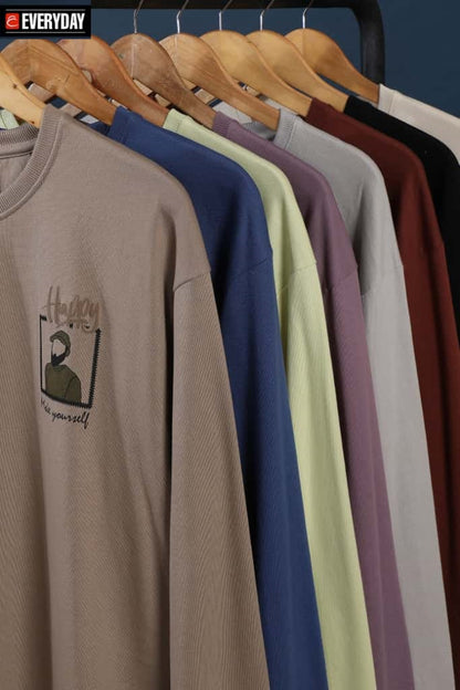 Vol 1166 Full Sleeves Everyday Cotton Looper Mens Tshirts Wholesale Price