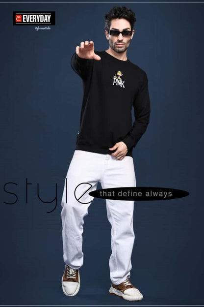 Vol 1166 Full Sleeves Everyday Cotton Looper Mens Tshirts Wholesale Price