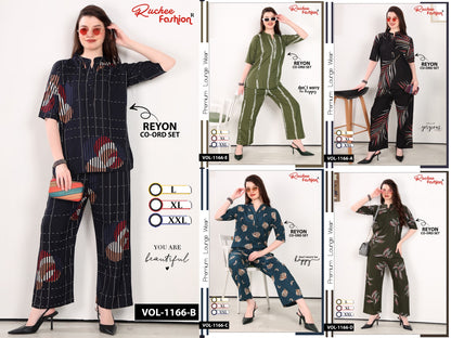 Vol 1166 Ruchee Fashion Rayon Co Ord Set Wholesale Rate