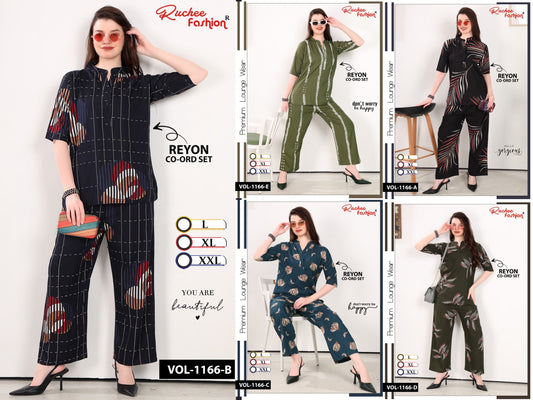 Vol 1166 Ruchee Fashion Rayon Co Ord Set Wholesale Rate