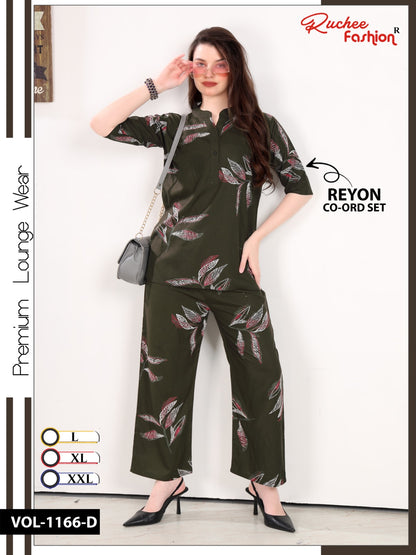 Vol 1166 Ruchee Fashion Rayon Co Ord Set Wholesale Rate