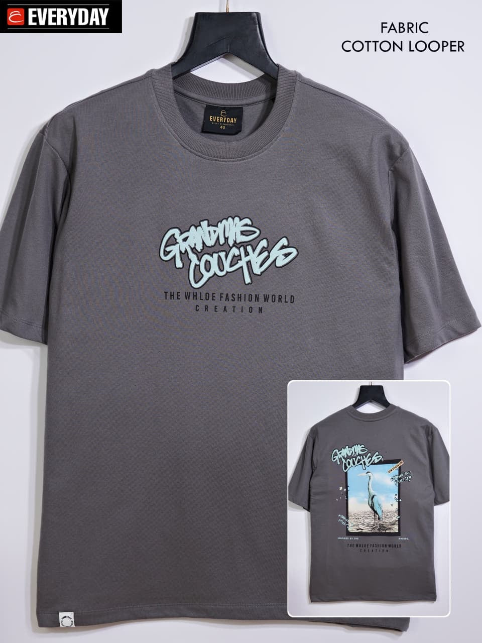 Vol 1168 Everyday Cotton Looper Mens Tshirts Wholesale Rate