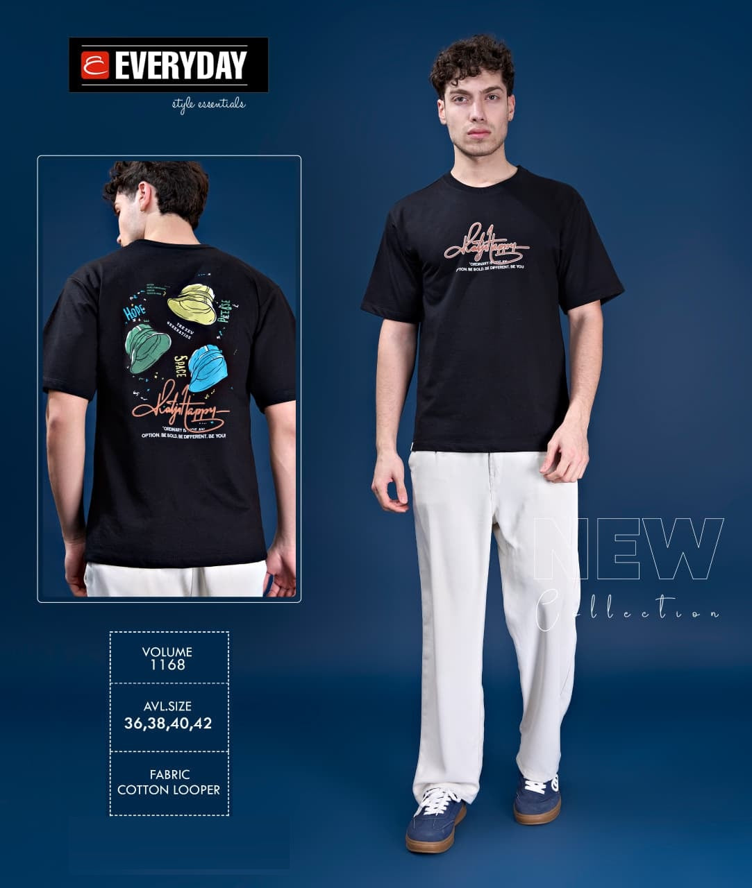 Vol 1168 Everyday Cotton Looper Mens Tshirts Wholesale Rate