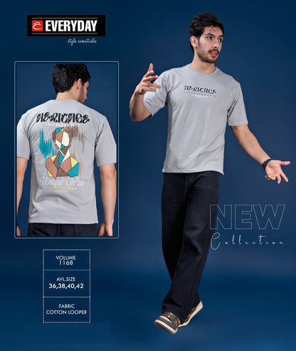 Vol 1168 Everyday Cotton Looper Mens Tshirts Wholesale Rate