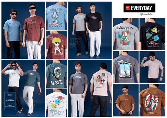 Vol 1168 Everyday Cotton Looper Mens Tshirts Wholesale Rate
