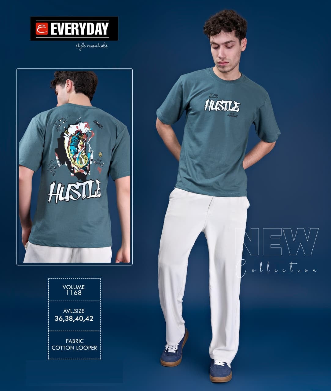 Vol 1168 Everyday Cotton Looper Mens Tshirts Wholesale Rate