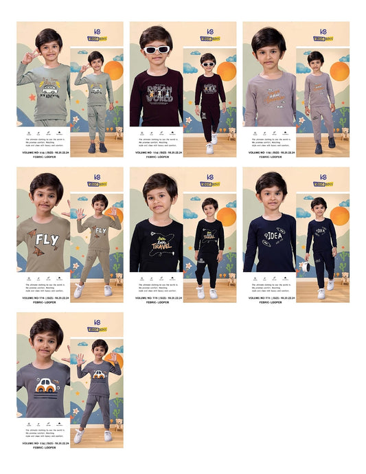 Vol 116 Kiddo Looper Boys Co Ord Set Wholesaler India
