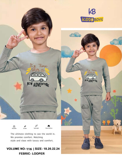 Vol 116 Kiddo Looper Boys Co Ord Set Wholesaler India