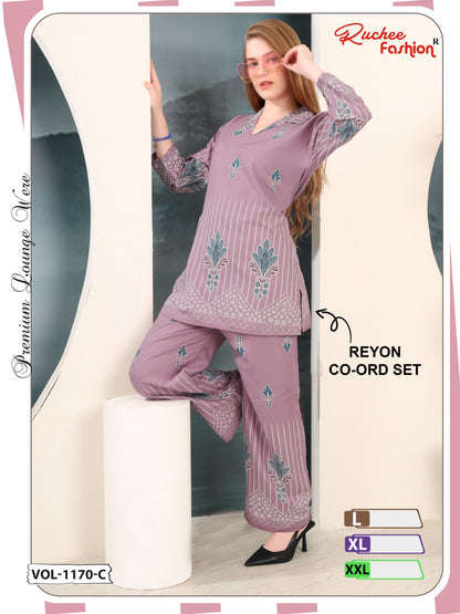 Vol 1170 Ruchee Fashion Rayon Co Ord Set Supplier