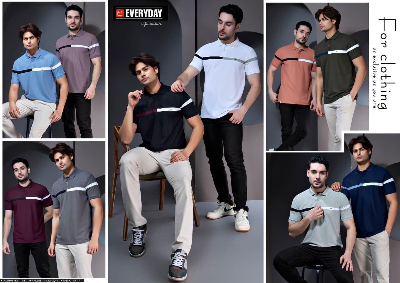 Vol 1181 Everyday Dry Fit Mens Tshirts Exporter India