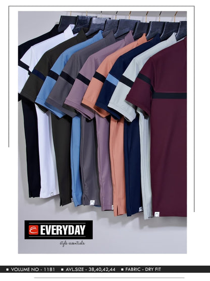 Vol 1181 Everyday Dry Fit Mens Tshirts Exporter India