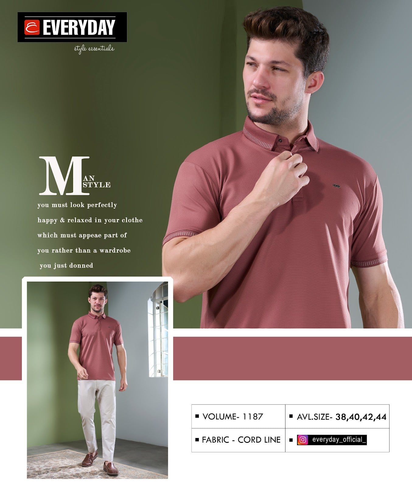 Vol 1187 Everyday Knit Mens Tshirts Wholesaler