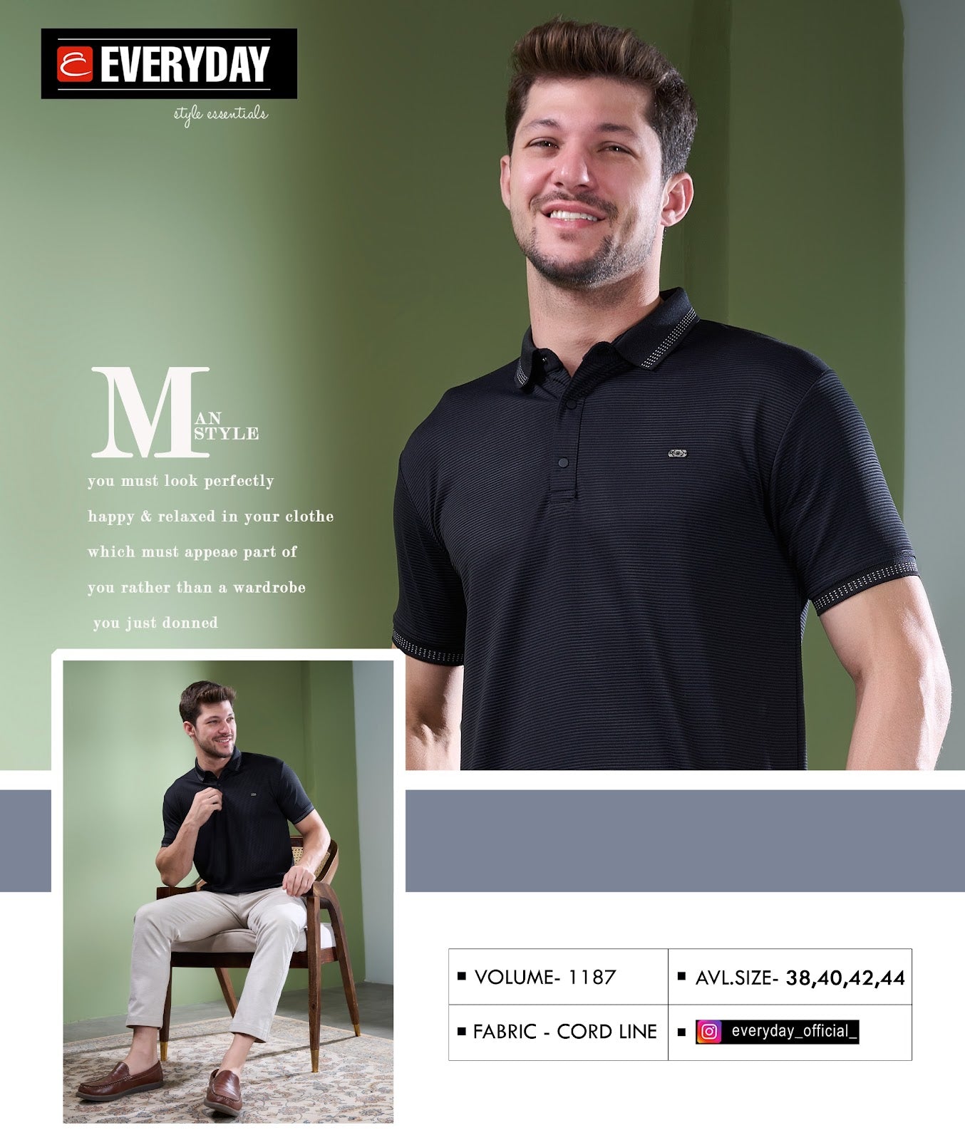 Vol 1187 Everyday Knit Mens Tshirts Wholesaler