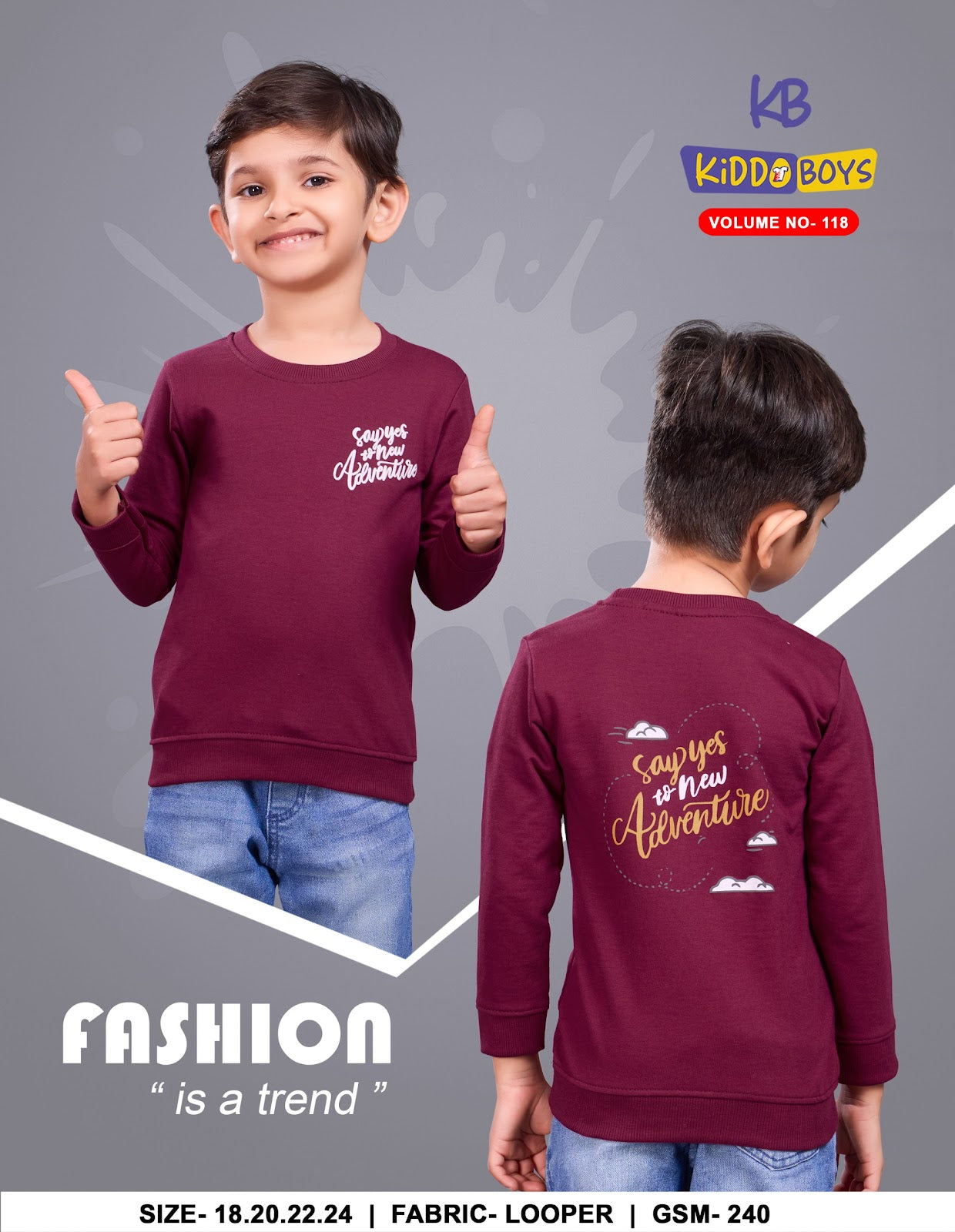 Vol 118 Kiddo Looper Boys Tshirt Wholesale Price