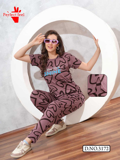 Vol 118 Print Perfect Feel Hosiery Pyjama Night Suits Supplier Gujarat