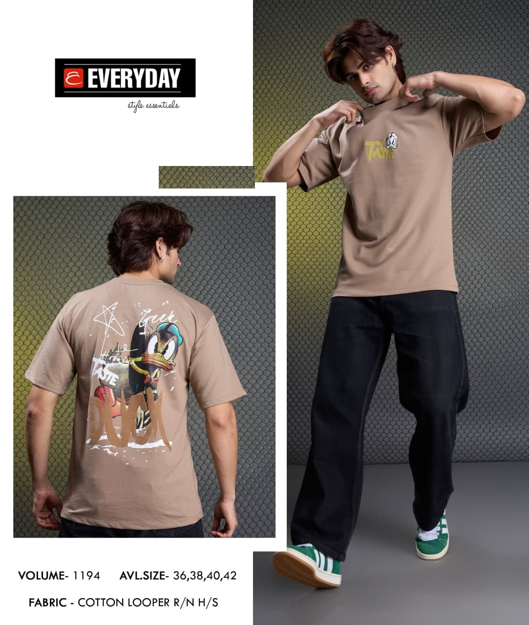 Vol 1194 Everyday Cotton Looper Mens Tshirts Manufacturer