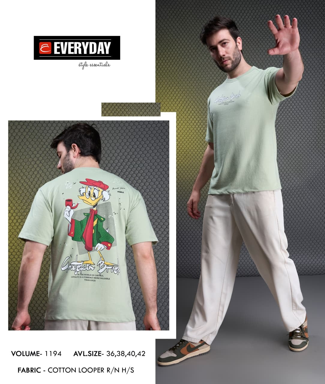 Vol 1194 Everyday Cotton Looper Mens Tshirts Manufacturer