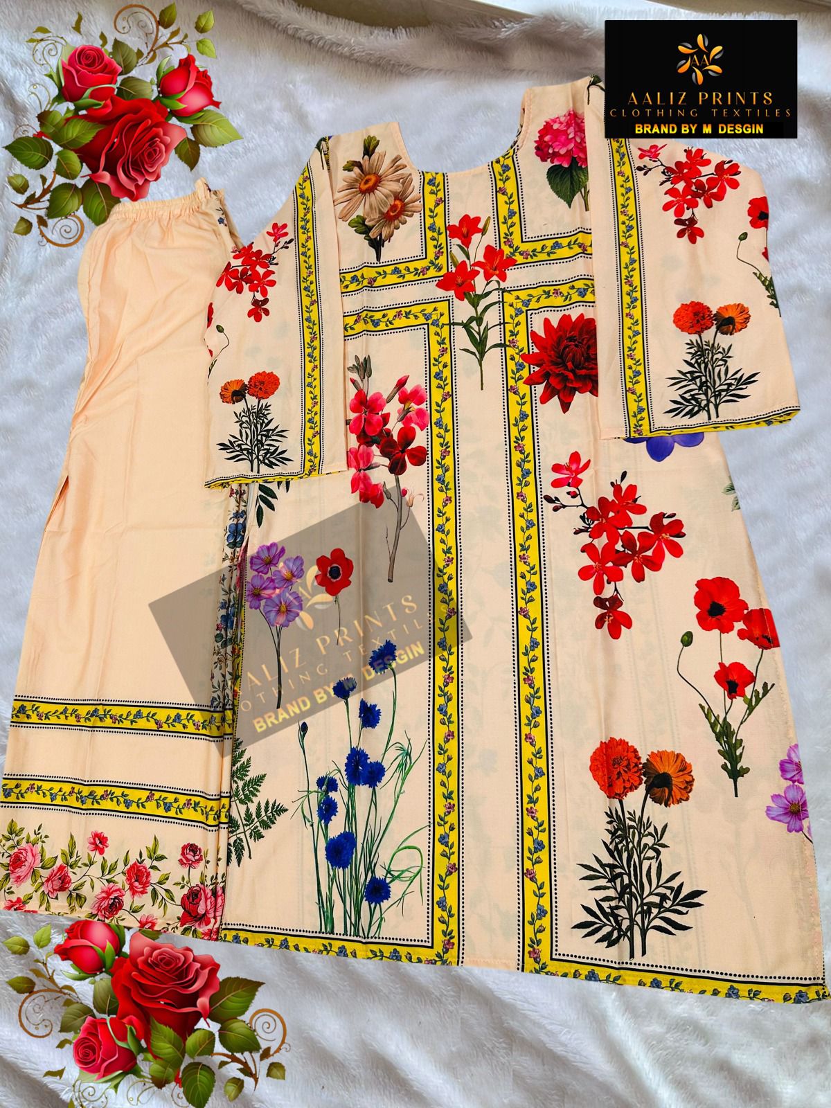 Vol 11 Karachi Aaliz Prints Lawn Co Ord Set Supplier