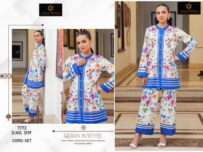 Vol 11 Karachi Aaliz Prints Lawn Co Ord Set Supplier