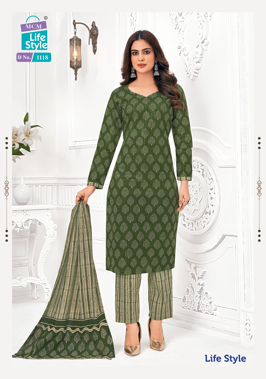Vol 11 Mcm Lifestyle Readymade Cotton Pant Suits Wholesaler