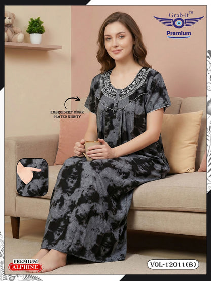 Vol 12008-12013 Grab It Alpine Night Gowns Wholesaler Gujarat