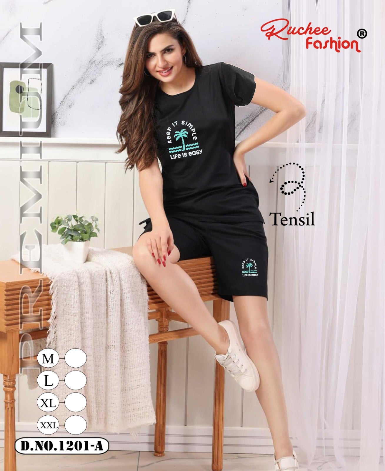 Vol 1201 Ruchee Fashion Tencil Shorts Night Suits Exporter