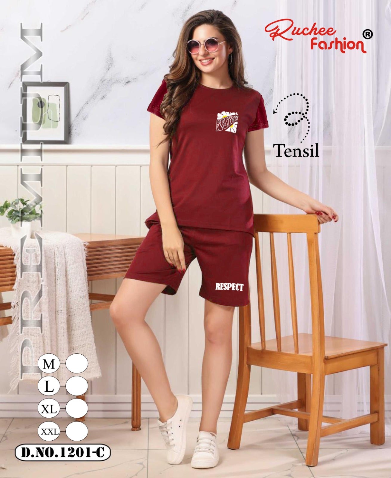Vol 1201 Ruchee Fashion Tencil Shorts Night Suits Exporter