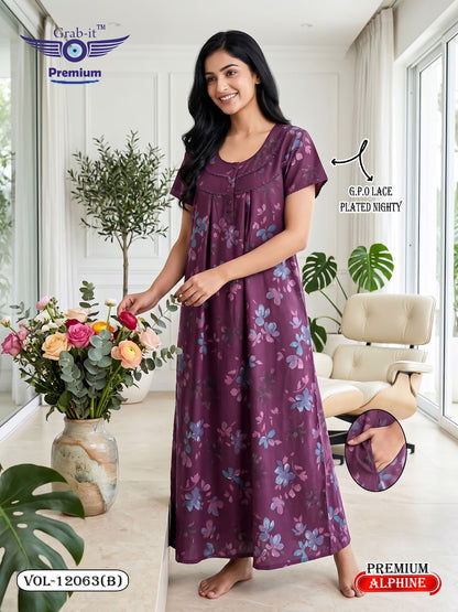 Vol 12060-12067 Alpine Grab It Gpo Night Gowns Manufacturer Gujarat