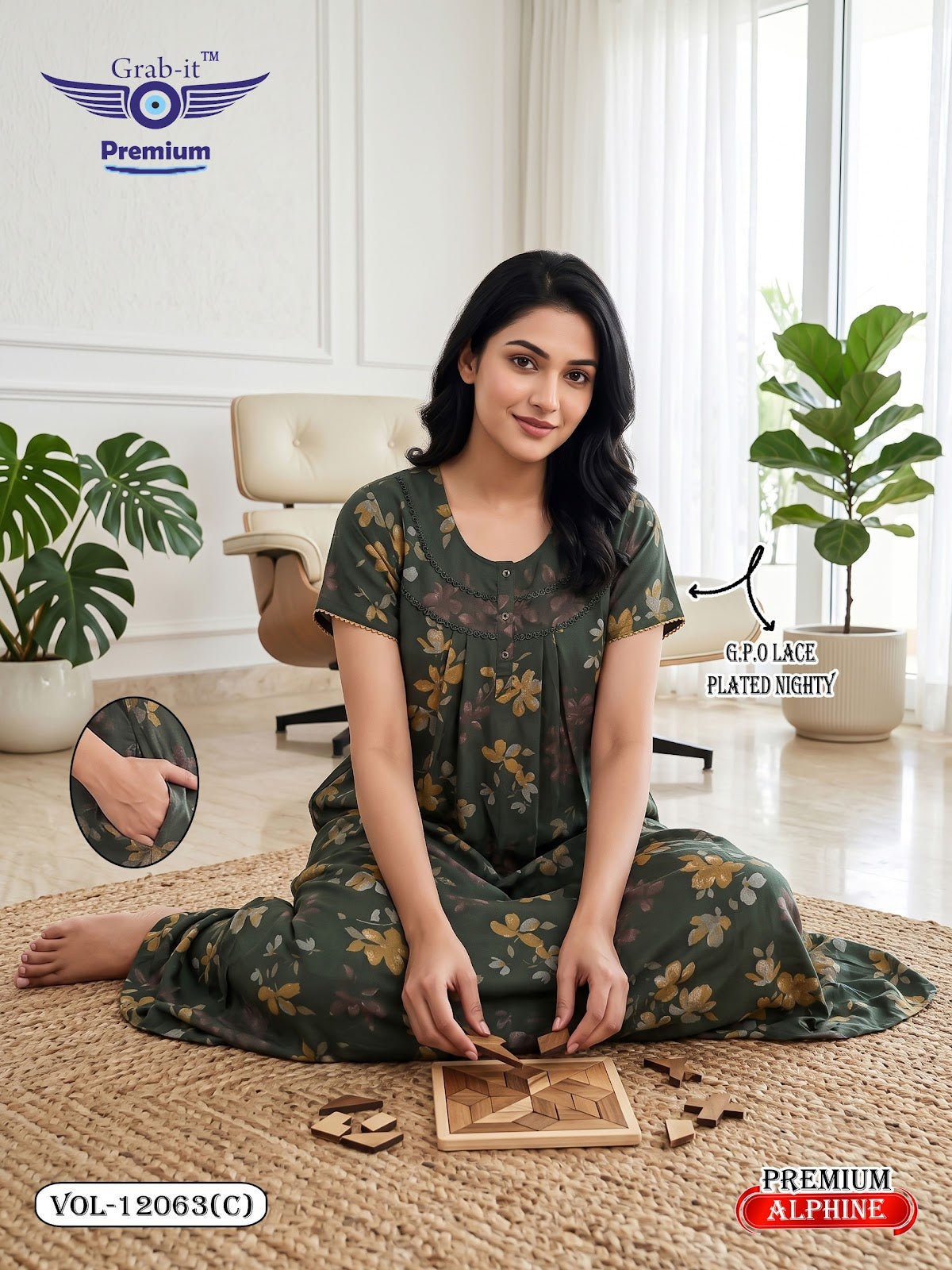Vol 12060-12067 Alpine Grab It Gpo Night Gowns Manufacturer Gujarat