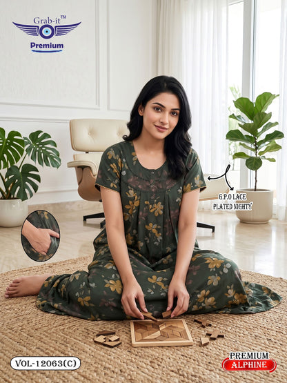 Vol 12060-12067 Alpine Grab It Gpo Night Gowns Manufacturer Gujarat