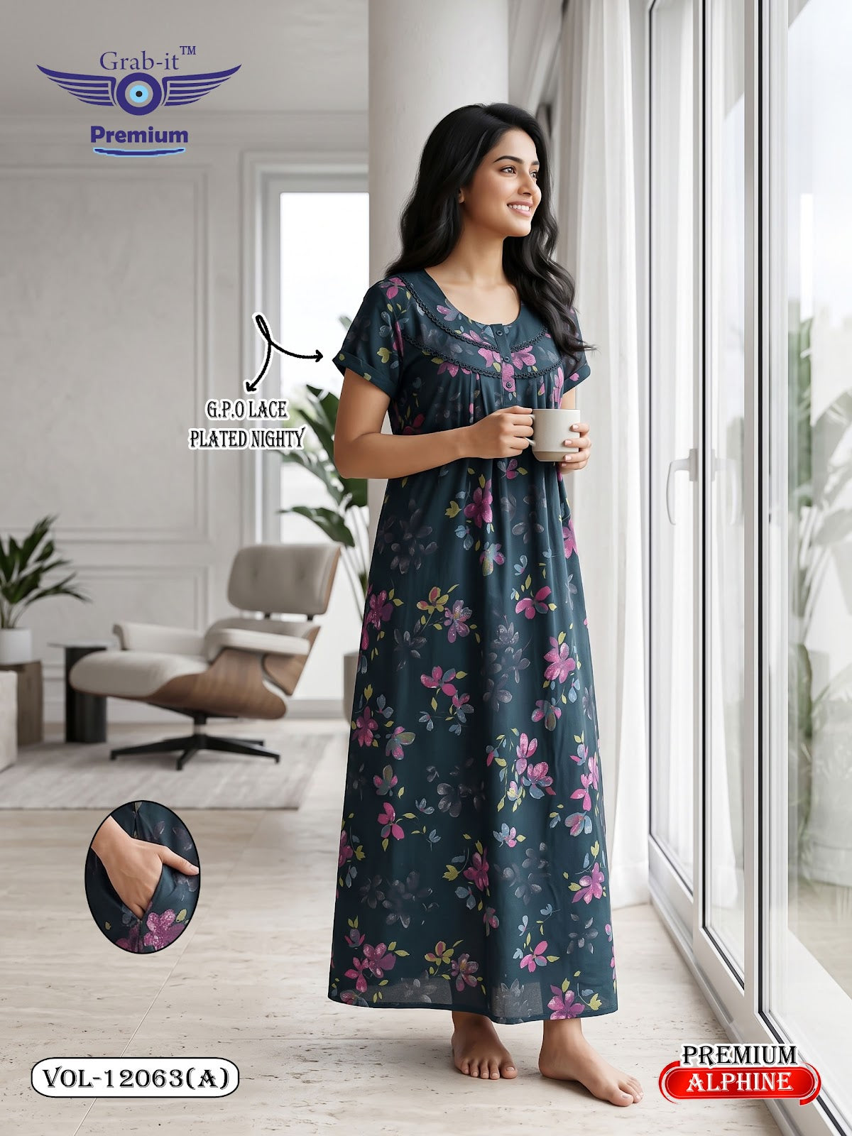 Vol 12060-12067 Alpine Grab It Gpo Night Gowns Manufacturer Gujarat