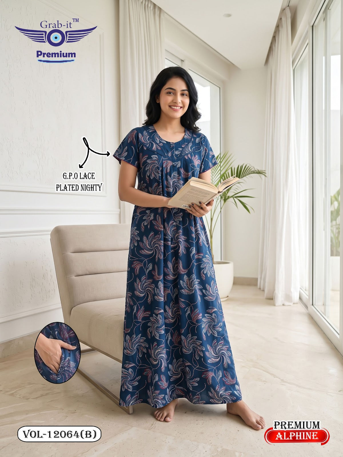 Vol 12060-12067 Alpine Grab It Gpo Night Gowns Manufacturer Gujarat