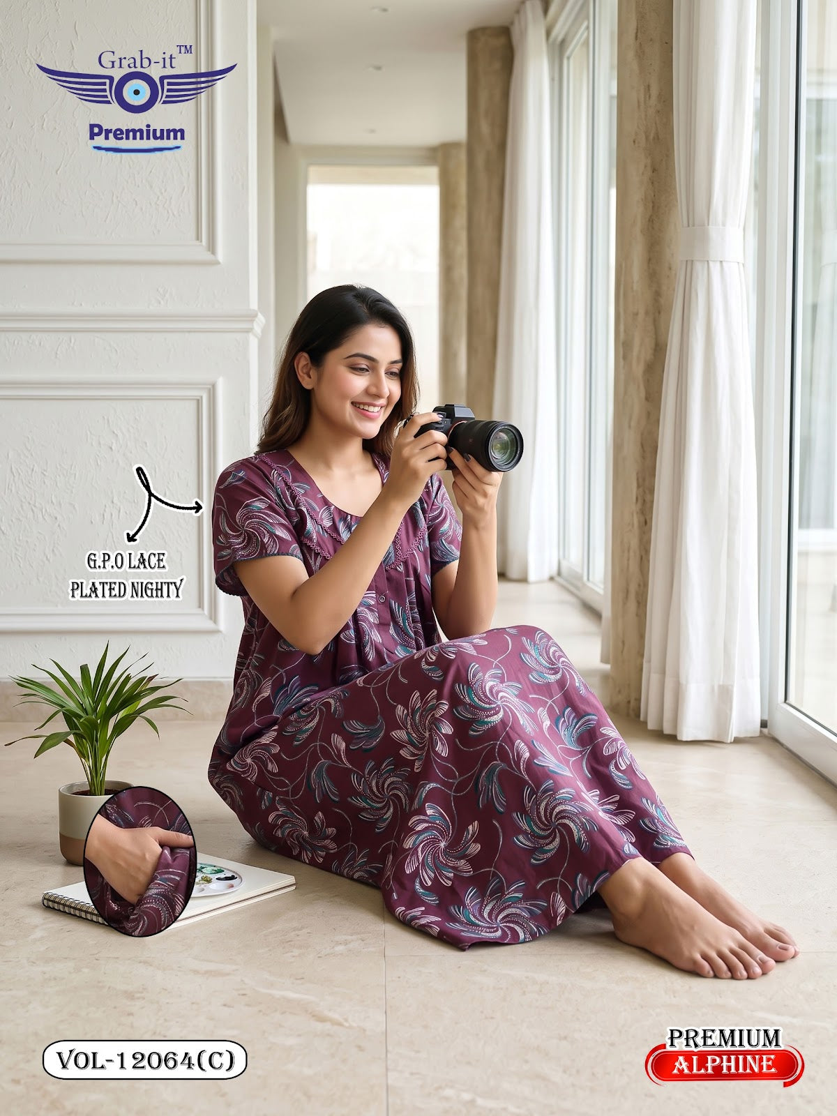 Vol 12060-12067 Alpine Grab It Gpo Night Gowns Manufacturer Gujarat