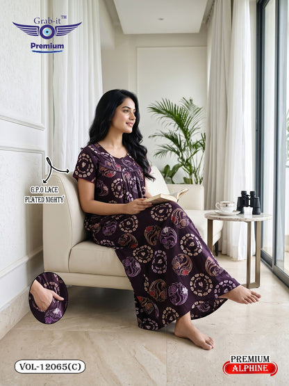 Vol 12060-12067 Alpine Grab It Gpo Night Gowns Manufacturer Gujarat