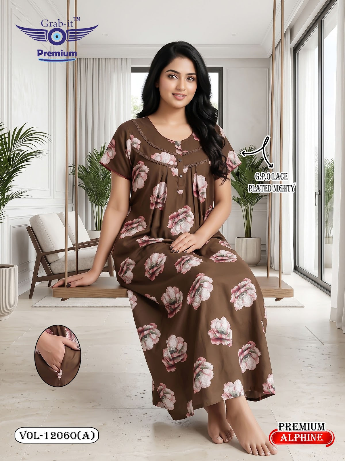Vol 12060-12067 Alpine Grab It Gpo Night Gowns Manufacturer Gujarat