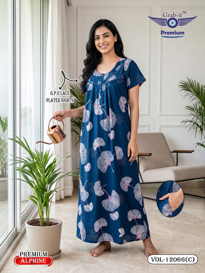 Vol 12060-12067 Alpine Grab It Gpo Night Gowns Manufacturer Gujarat