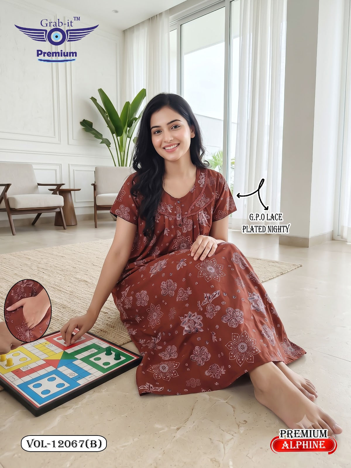 Vol 12060-12067 Alpine Grab It Gpo Night Gowns Manufacturer Gujarat