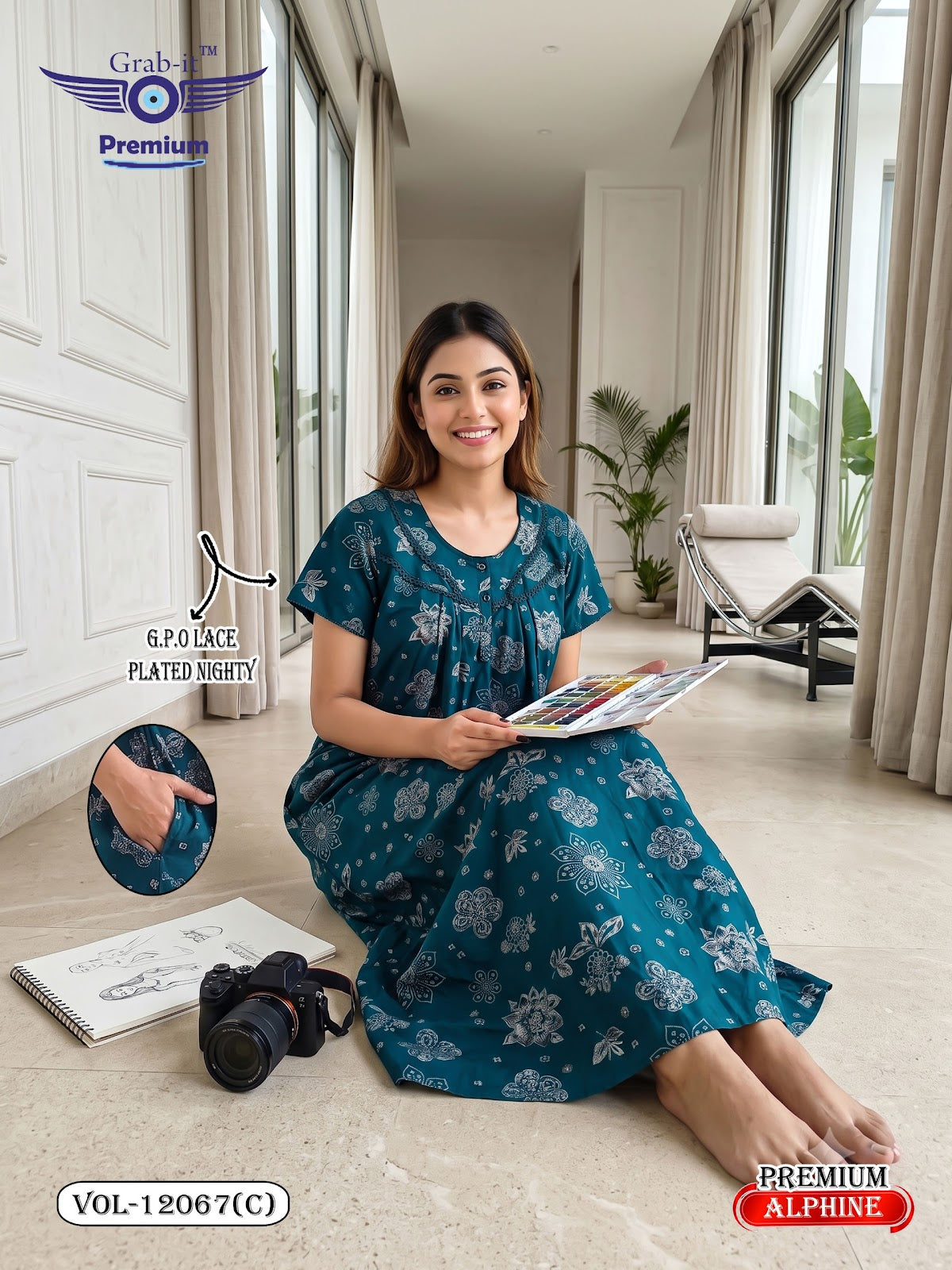 Vol 12060-12067 Alpine Grab It Gpo Night Gowns Manufacturer Gujarat