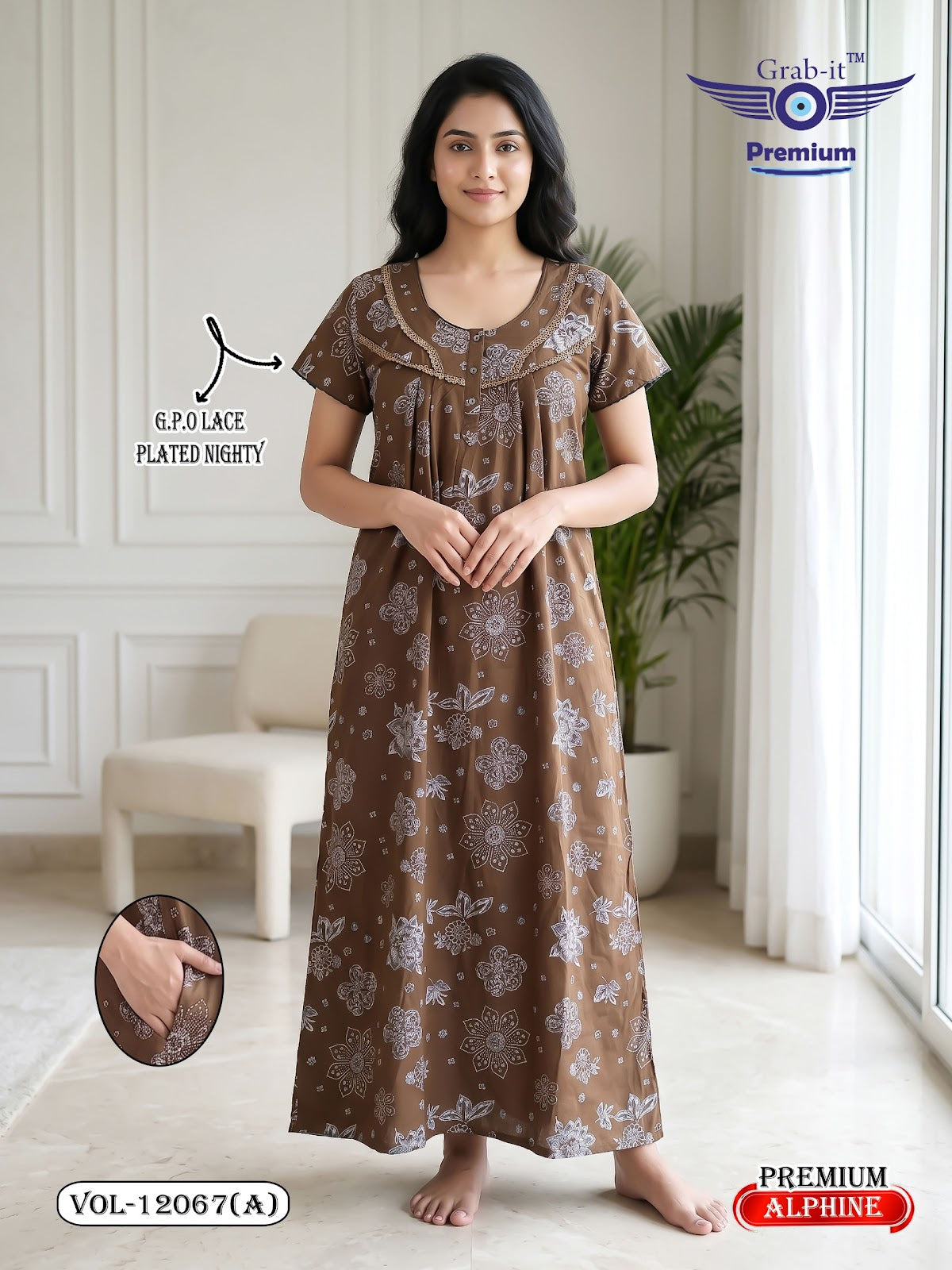 Vol 12060-12067 Alpine Grab It Gpo Night Gowns Manufacturer Gujarat