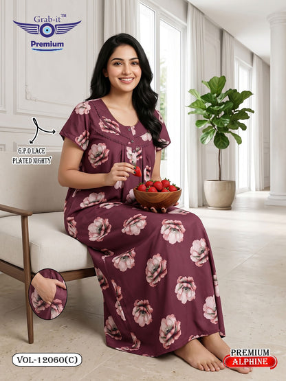 Vol 12060-12067 Alpine Grab It Gpo Night Gowns Manufacturer Gujarat