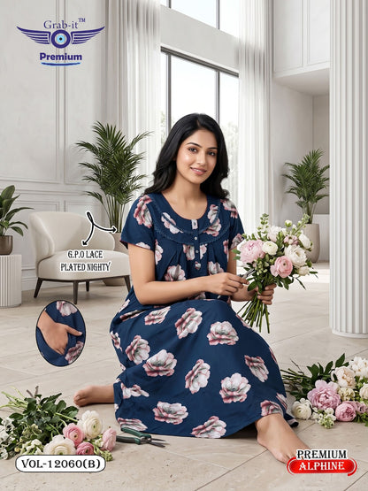 Vol 12060-12067 Alpine Grab It Gpo Night Gowns Manufacturer Gujarat