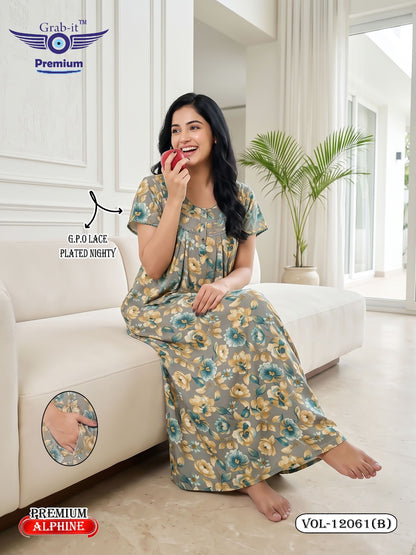Vol 12060-12067 Alpine Grab It Gpo Night Gowns Manufacturer Gujarat