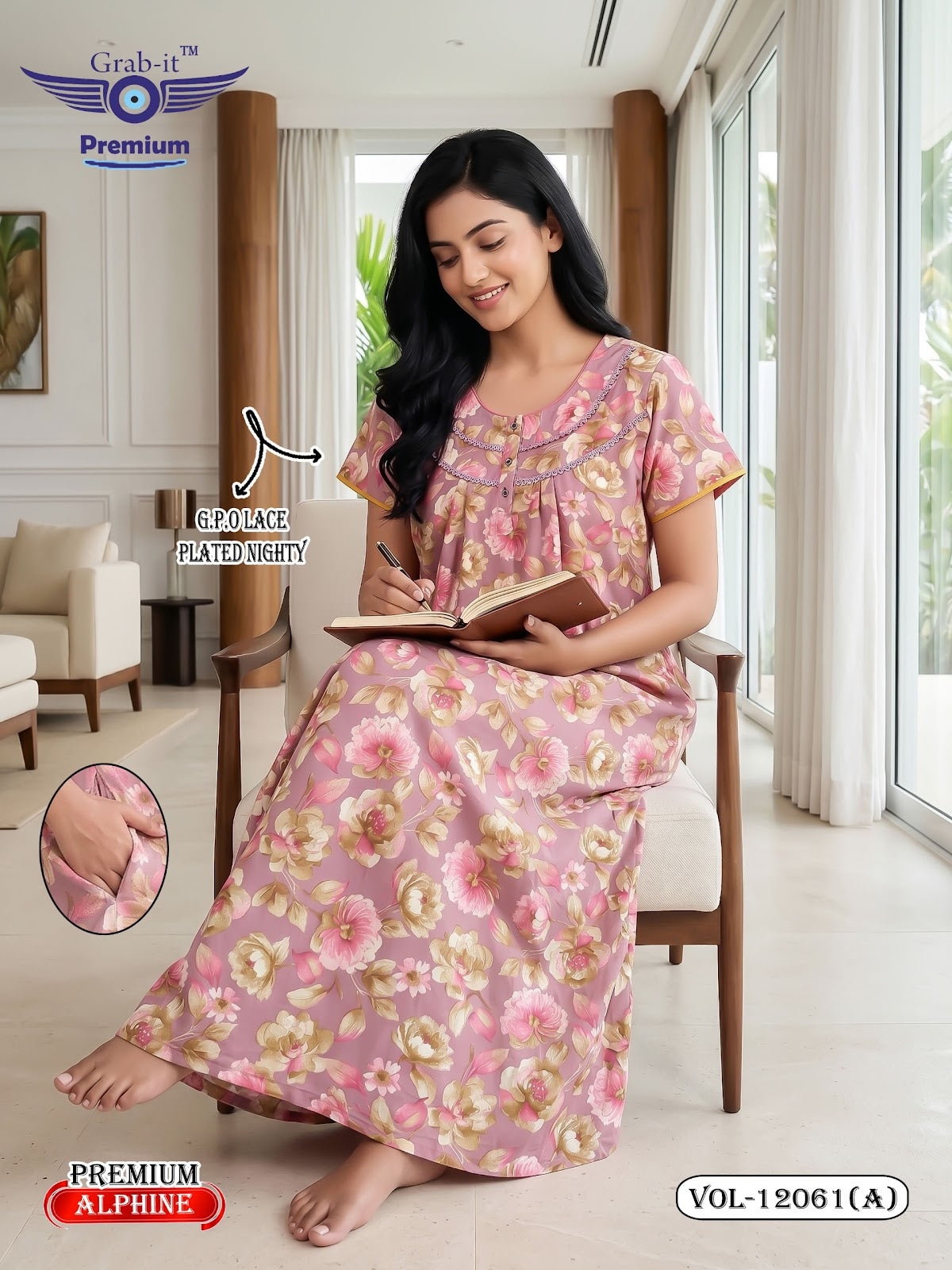 Vol 12060-12067 Alpine Grab It Gpo Night Gowns Manufacturer Gujarat