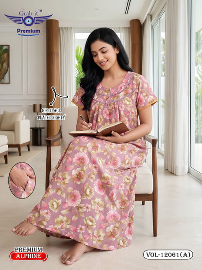 Vol 12060-12067 Alpine Grab It Gpo Night Gowns Manufacturer Gujarat