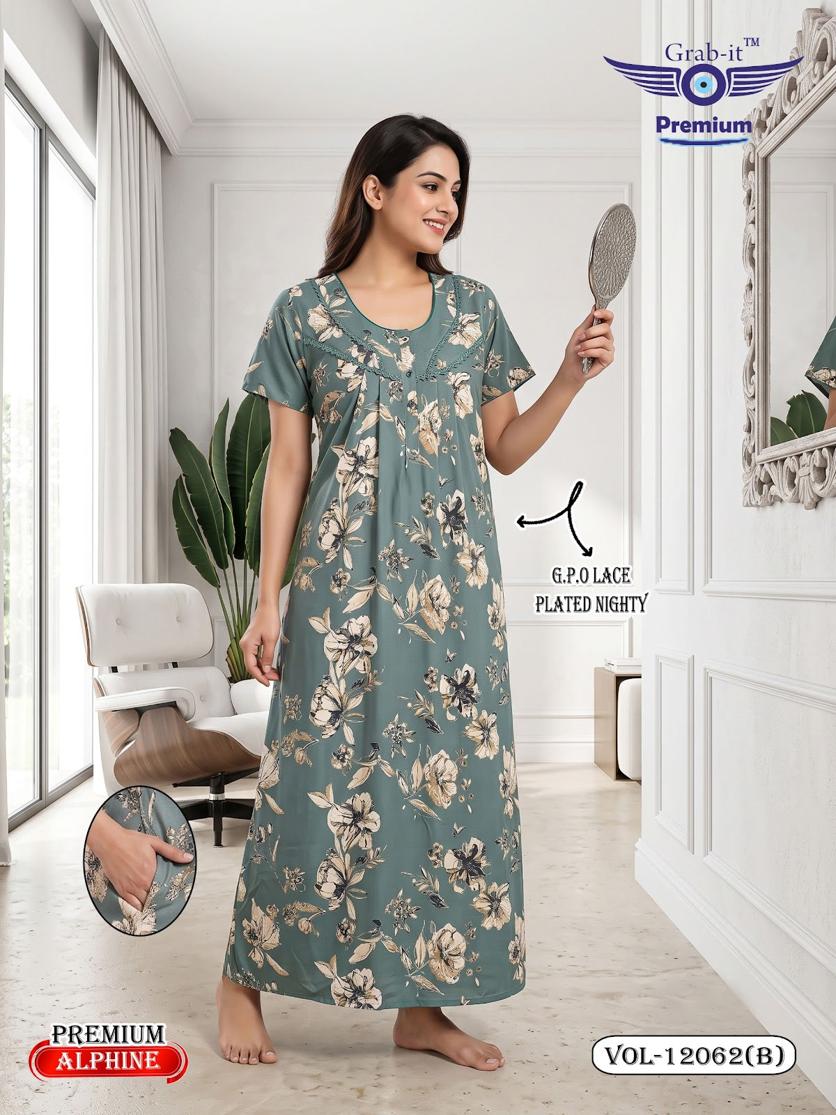 Vol 12060-12067 Alpine Grab It Gpo Night Gowns Manufacturer Gujarat